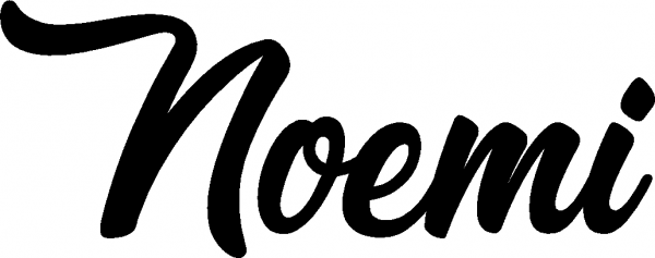 Noemi - Schriftzug aus Eichenholz