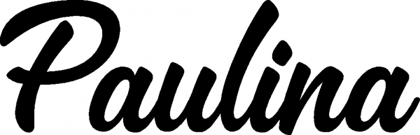 Paulina - Schriftzug aus Eichenholz