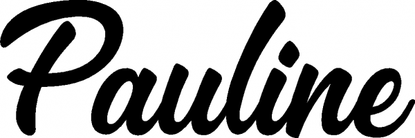 Pauline - Schriftzug aus Eichenholz