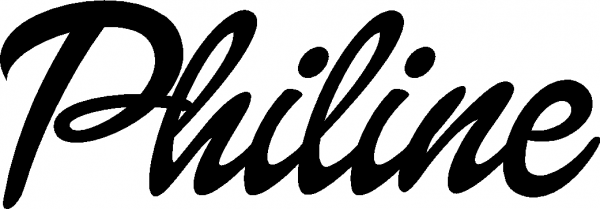 Philine - Schriftzug aus Eichenholz