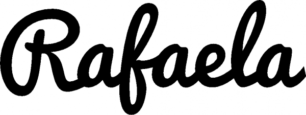 Rafaela - Schriftzug aus Eichenholz