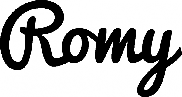 Romy - Schriftzug aus Eichenholz