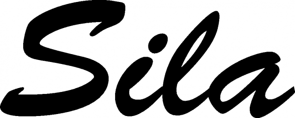 Sila - Schriftzug aus Eichenholz