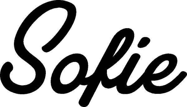 Sofie - Schriftzug aus Eichenholz