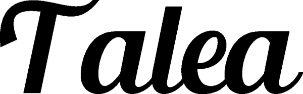 Talea - Schriftzug aus Eichenholz
