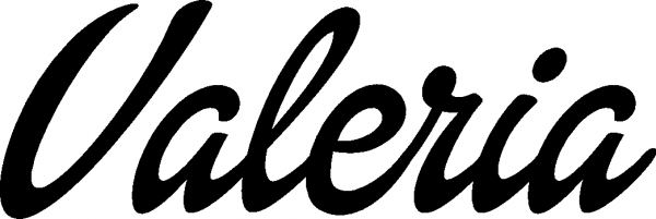 Valeria - Schriftzug aus Eichenholz