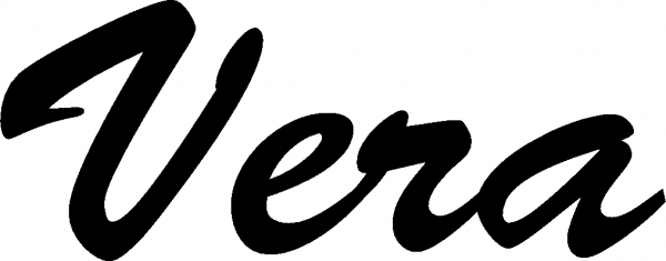 Vera - Schriftzug aus Eichenholz