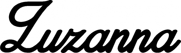 Zuzanna - Schriftzug aus Eichenholz