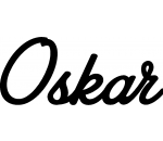 Oskar - Schriftzug aus Buchenholz