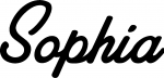 Sophia - Schriftzug aus Eichenholz
